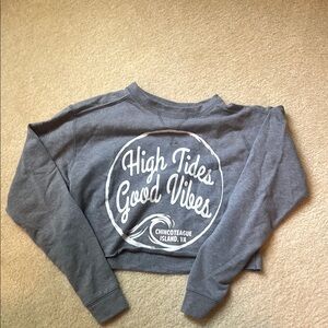 Gently used Chincoteague VA grey sweatshirt